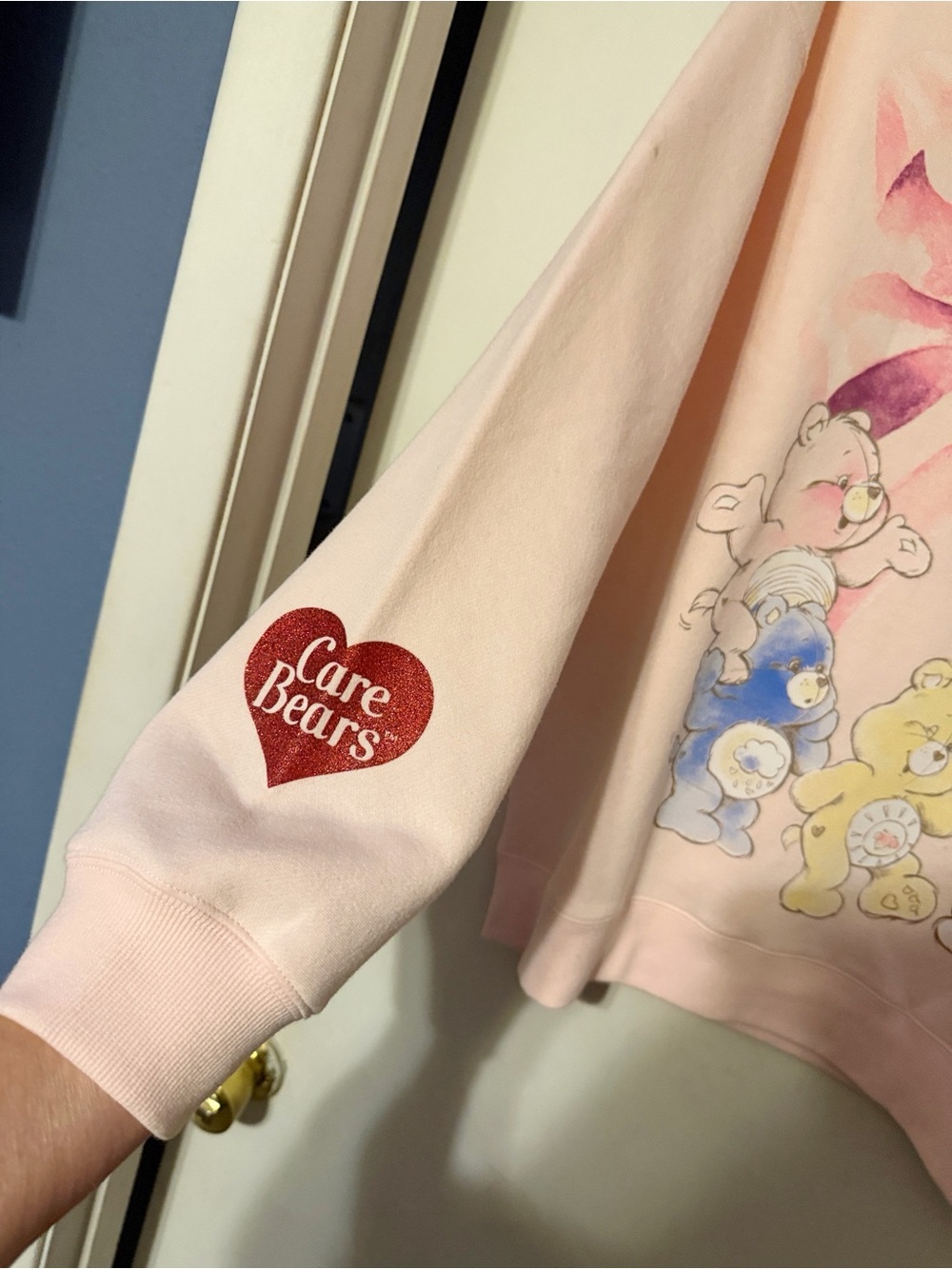 Care Bears Light Pink Crewneck Sweatshirt with Bear Graphic 2X NWT - Picture 3 of 6
